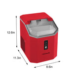 Frigidaire, 33 lbs. Ice Maker, Nugget Shaped Ice, Red