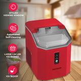 Frigidaire, 33 lbs. Ice Maker, Nugget Shaped Ice, Red