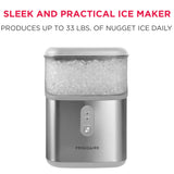 Frigidaire, 33 Lbs. Countertop Ice Maker, Nugget Shaped Ice, Stainless Steel