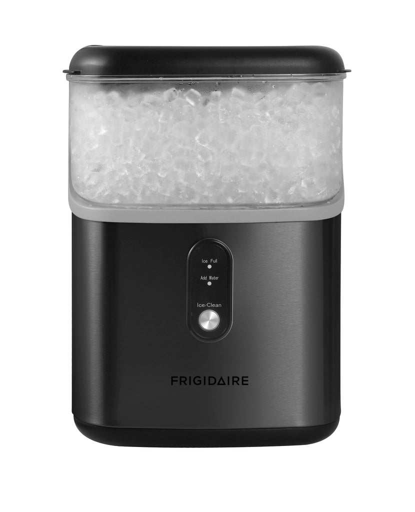 Frigidaire, 33 Lbs. Countertop Ice Maker, Nugget Shaped Ice, Black Stainless Steel