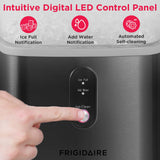 Frigidaire, 33 Lbs. Countertop Ice Maker, Nugget Shaped Ice, Black Stainless Steel