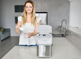 Frigidaire, 33 Lbs. Countertop Ice Maker, Nugget Shaped Ice, Stainless Steel