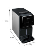Frigidaire Gallery, 33 Lbs. Countertop Touchscreen Ice Maker, Nugget Shaped Ice, Integrated Ice Dispenser, Black