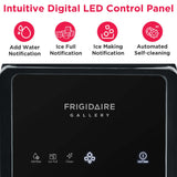 Frigidaire Gallery, 33 Lbs. Countertop Touchscreen Ice Maker, Nugget Shaped Ice, Integrated Ice Dispenser, Black