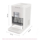 Frigidaire Gallery, Countertop Artisinal Ice Maker, Sphere Shaped Ice, Stainless Steel Trim, White