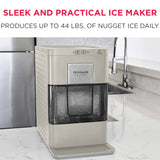 Frigidaire Gallery, 44 Lbs. Countertop Touchscreen Ice Maker, Nugget Shaped Ice, Cream