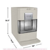 Frigidaire Gallery, 44 Lbs. Countertop Touchscreen Ice Maker, Nugget Shaped Ice, Cream
