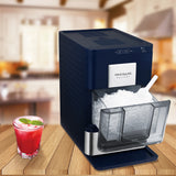 Frigidaire Gallery, 44 Lbs. Countertop Touchscreen Ice Maker, Stainless Steel Accents, Nugget Shaped Ice, Navy