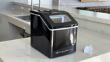 Frigidaire, 40 Lbs. Countertop Ice Maker, Sqauer Clear Shaped Ice, Black Stainless Steel