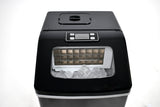 Frigidaire, 40 Lbs. Countertop Ice Maker, Sqauer Clear Shaped Ice, Black Stainless Steel