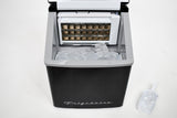 Frigidaire, 40 Lbs. Countertop Ice Maker, Sqauer Clear Shaped Ice, Black Stainless Steel