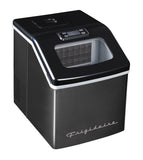 Frigidaire, 40 Lbs. Countertop Ice Maker, Sqauer Clear Shaped Ice, Black Stainless Steel