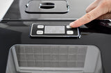 Frigidaire, 40 Lbs. Countertop Ice Maker, Sqauer Clear Shaped Ice, Black Stainless Steel