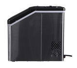 Frigidaire, 40 Lbs. Countertop Ice Maker, Sqauer Clear Shaped Ice, Black Stainless Steel