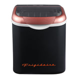 Frigidaire, 26 Lbs. Retro Countertop Ice Maker, Bullet Shaped Ice, Black with Rose Gold