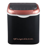 Frigidaire, 26 Lbs. Retro Countertop Ice Maker, Bullet Shaped Ice, Black with Rose Gold