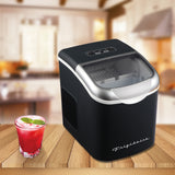 Frigidaire, 26 Lbs. Retro Countertop Ice Maker, Bullet Shaped Ice, Black