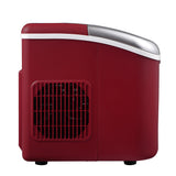 Frigidaire, 26 Lbs. Retro Countertop Ice Maker, Bullet Shaped Ice, Merlot