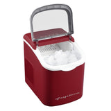 Frigidaire, 26 Lbs. Retro Countertop Ice Maker, Bullet Shaped Ice, Merlot