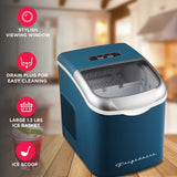Frigidaire, 26 Lbs. Retro Countertop Ice Maker, Bullet Shaped Ice, Navy