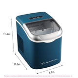 Frigidaire, 26 Lbs. Retro Countertop Ice Maker, Bullet Shaped Ice, Navy