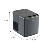 Frigidaire, 26lbs. Ice Maker,   Bullet Shaped Ice, Grey