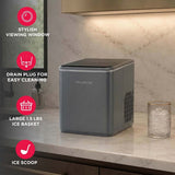 Frigidaire, 26lbs. Ice Maker,   Bullet Shaped Ice, Grey
