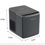 Frigidaire, 26lbs. Ice Maker,   Bullet Shaped Ice, Grey