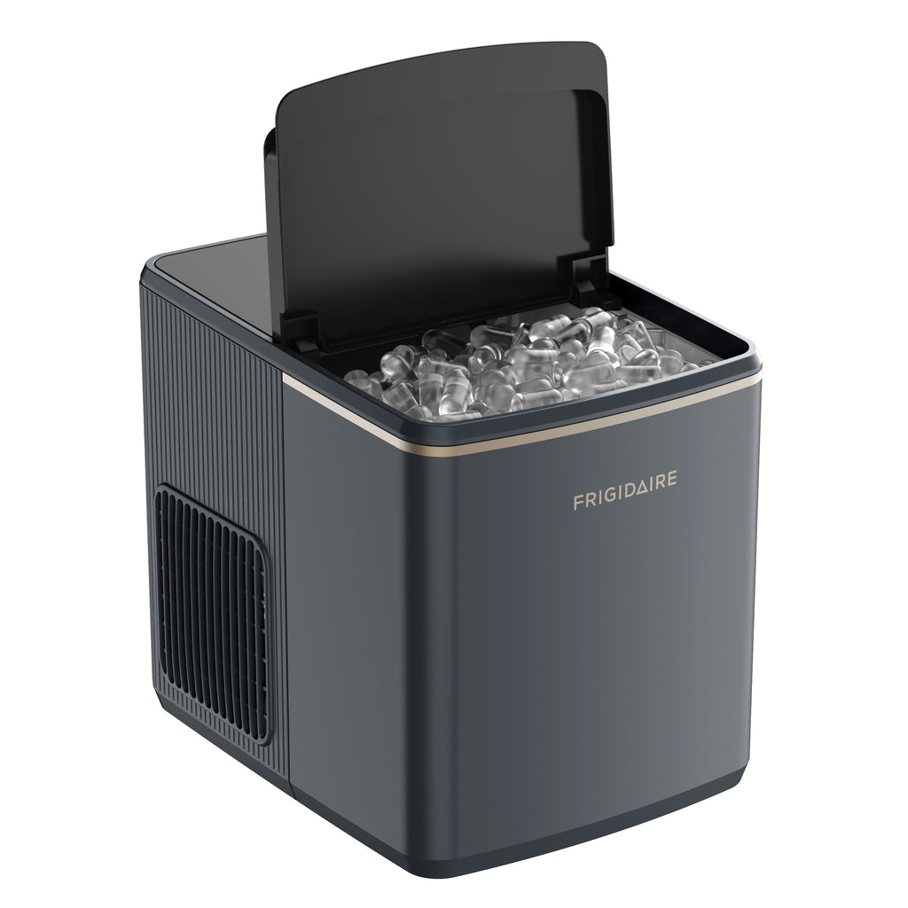 Frigidaire, 26lbs. Ice Maker,   Bullet Shaped Ice, Grey