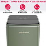 Frigidaire, 26lbs. Ice Maker, Bullet Shaped Ice, Moss
