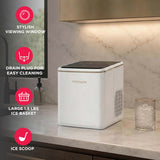 Frigidaire, 26lbs. Ice Maker, Bullet Shaped Ice, White
