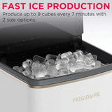 Frigidaire, 26lbs. Ice Maker, Bullet Shaped Ice, White