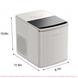 Frigidaire, 26lbs. Ice Maker, Bullet Shaped Ice, White