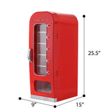 Frigidaire, 10 Can Vending Machine Style Beverage Dispenser/Fridge, Red