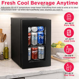 Frigidaire,24 Can/4 Bottle, Compact Refrigerator, Glass Door