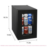 Frigidaire,24 Can/4 Bottle, Compact Refrigerator, Glass Door