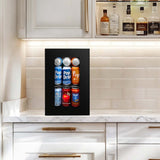 Frigidaire,24 Can/4 Bottle, Compact Refrigerator, Glass Door