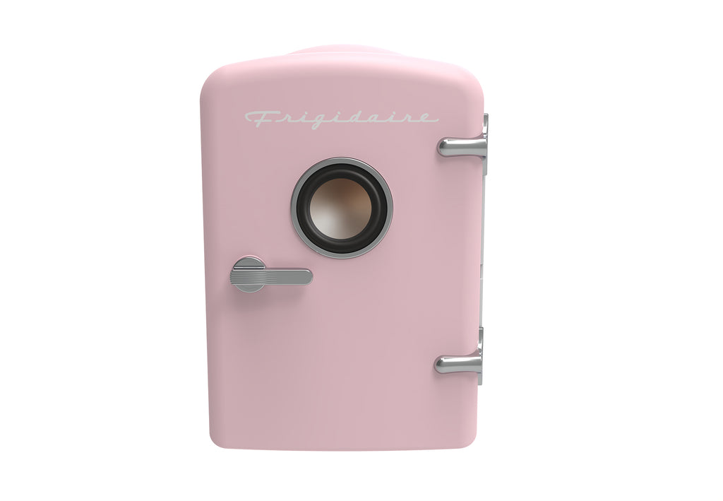 Frigidaire, 6 Can/4 Liter Mini Personal Fridge Cooler, With Bluetooth® Speaker, Pink