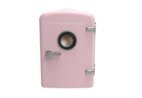 Frigidaire, 6 Can/4 Liter Mini Personal Fridge Cooler, With Bluetooth® Speaker, Pink