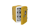 Frigidaire, 6 Can/4 Liter Mini Personal Fridge Cooler, With Bluetooth® Speaker, Yellow