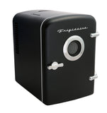 Frigidaire, 6 Can/4 Liter Mini Personal Fridge Cooler, With Bluetooth® Speaker, Black
