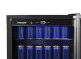 Frigidaire, 128 Can/36 Bottle, 4.4 Cu. Ft. Wine/Beverage Center, Glass Door, Stainless Steel
