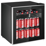 Frigidaire, 1.6 Cu. Ft. Glass Door Compact Refrigerator, Black