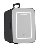 Frigidaire 15 Can/10 Liter Beauty Lighted Mirror Mini Personal Fridge Cooler, Black