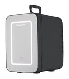 Frigidaire 15 Can/10 Liter Beauty Lighted Mirror Mini Personal Fridge Cooler, Black
