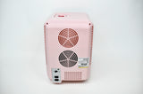Frigidaire 15 Can/10 Liter Beauty Lighted Mirror Mini Personal Fridge Cooler, Pink