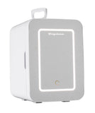 Frigidaire 15 Can/10 Liter Beauty Lighted Mirror Mini Personal Fridge Cooler, White