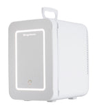 Frigidaire 15 Can/10 Liter Beauty Lighted Mirror Mini Personal Fridge Cooler, White