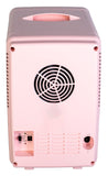 Frigidaire 15 Can/10 Liter Beauty Lighted Mirror Mini Personal Fridge Cooler, Pink