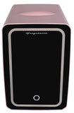 Frigidaire 15 Can/10 Liter Beauty Lighted Mirror Mini Personal Fridge Cooler, Pink
